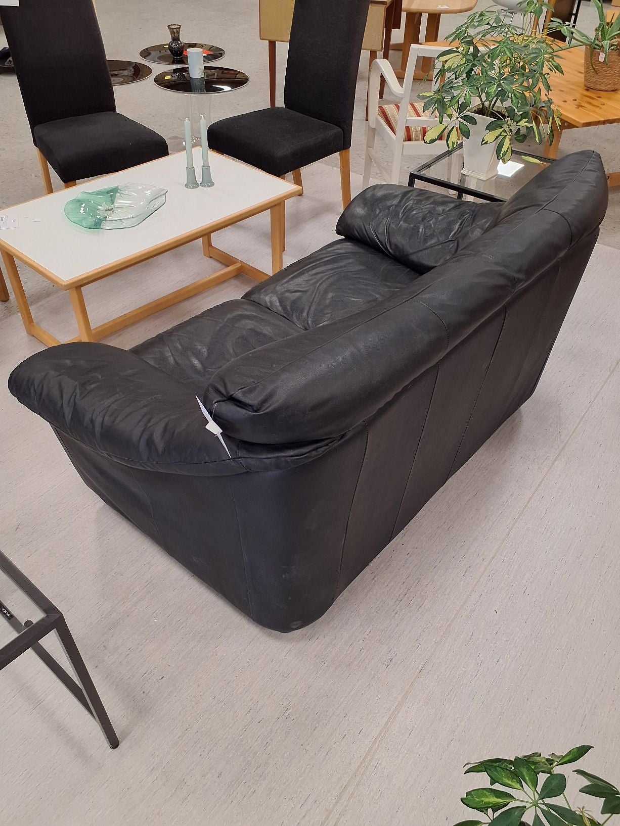 Sort sofa 2-pers